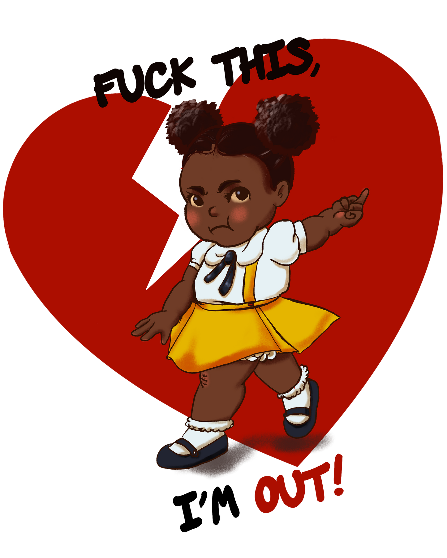 Fuck This/Black Baby Version 2.6 x 3 vinyl sticker