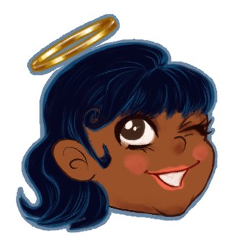 Angel Girl 3x3 vinyl matte sticker